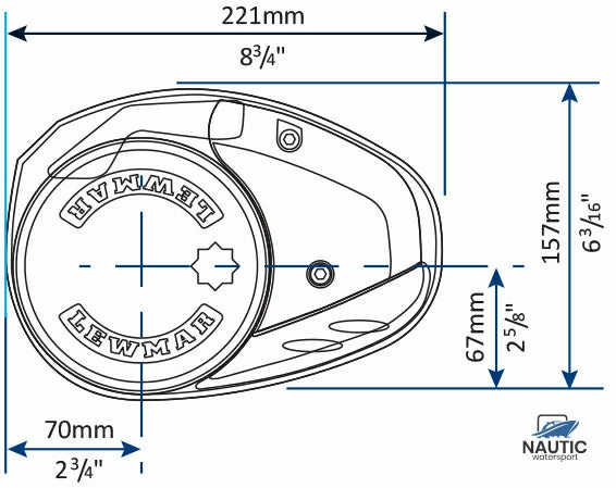 Lewmar 6672221198-139 Ankerlier V3 gd ff 12V 001 kit