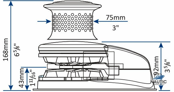 Lewmar 6672221198-139 Ankerlier V3 gd ff 12V 001 kit