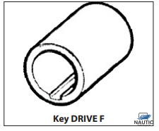 Talamex Neoprene outboard impeller key drive