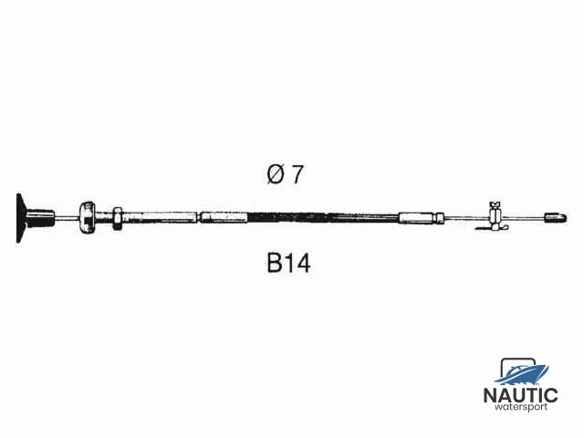 Schakelkabel B14 8ft 2.44m