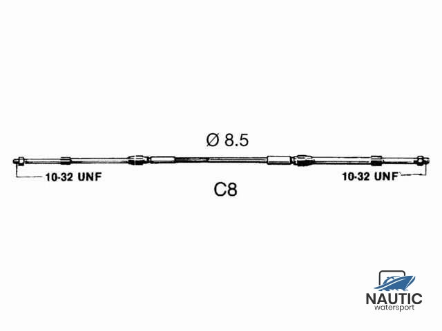 Ultraflex Schakelkabel C8 9ft 2.75m