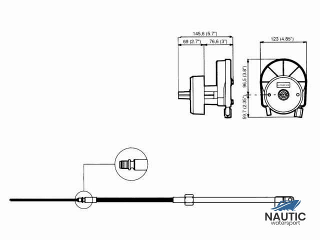 M58 Lenkkabel 5,80 m