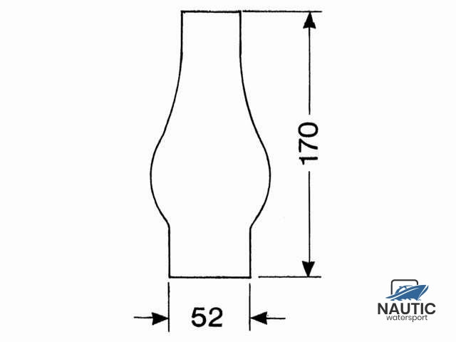 DHR Lampeglas 2 ligne 170mm
