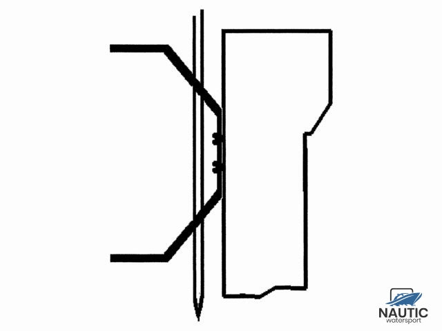 Flaggenklemme aus Edelstahl