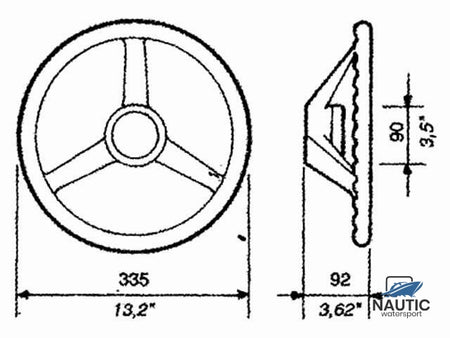 Ultraflex V32B stuurwiel zwart