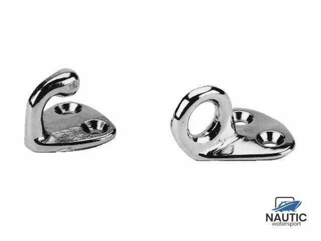 Fender hook chrome plated 25x25mm