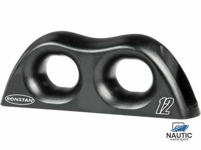 Ronstan RF8092-12 ropeglide fairlead double zwart 12mm