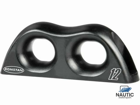 Ronstan RF8092-12 ropeglide fairlead double zwart 12mm