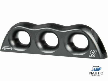 Ronstan RF8093-12 ropeglide fairlead triple zwart 12mm