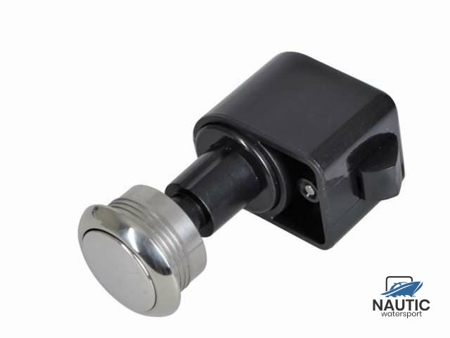 Push button round stainless steel self-closing