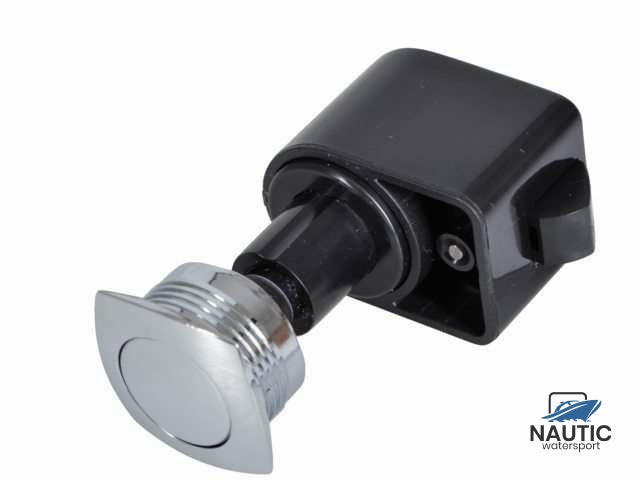 Push button convex plastic chrome-plated self-closing