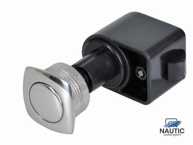 Push button convex stainless steel self-closing