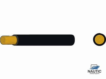 Talamex Dunwandige montage kabel 6.0mm² zwart