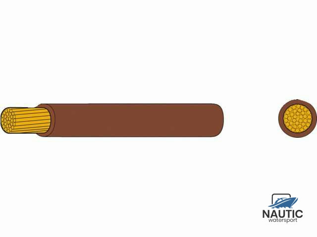 Dünnwandiges Montagekabel 1,5 mm² braun