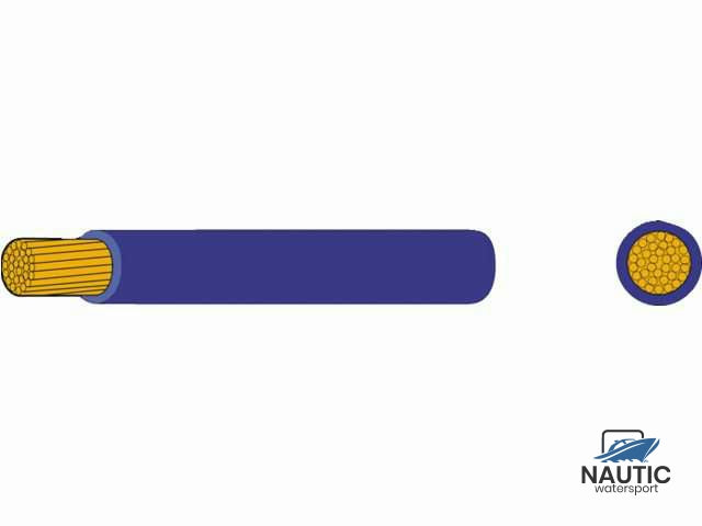 Dünnwandiges Montagekabel 1,5 mm² blau