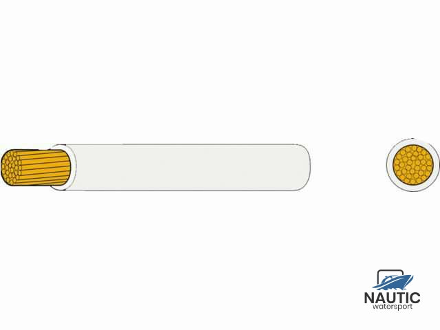 Dünnwandiges Montagekabel 1,5 mm² weiß