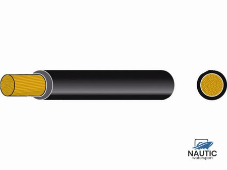Talamex Accukabel geïsoleerd 25mm² zwart