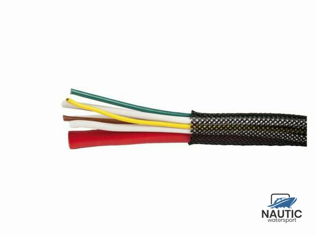 Geflochtener schwarzer Kabelschlauch ø18-34mm 10m