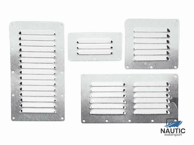 Ventilatierooster rvs 116x127mm