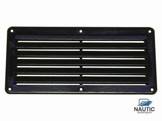 ABS ventilatie rooster zwart 261x125mm