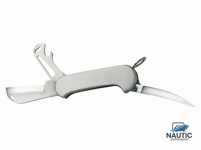 Multifunktionales Taschenmesser aus Edelstahl