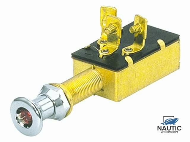 Trekschakelaar 12-24V  groen licht