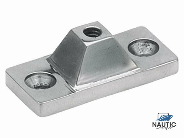 Buiskapbeslag rvs wandplaat 22mm