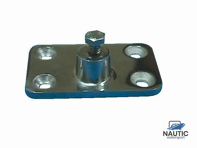 Buiskapbeslag rvs wandplaat pin