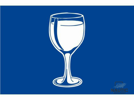 Talamex Borrel vlag blauw 30x45