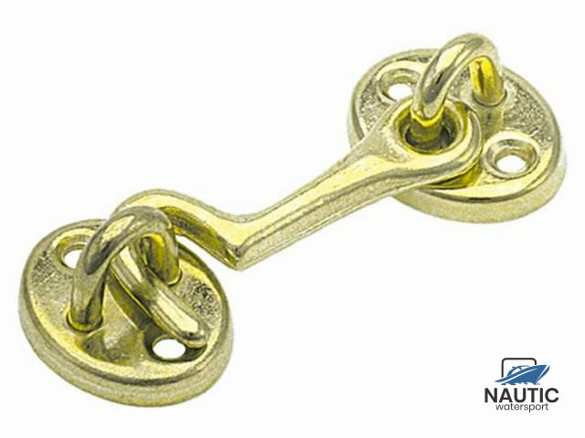 Cabin hook 2 brass 62mm