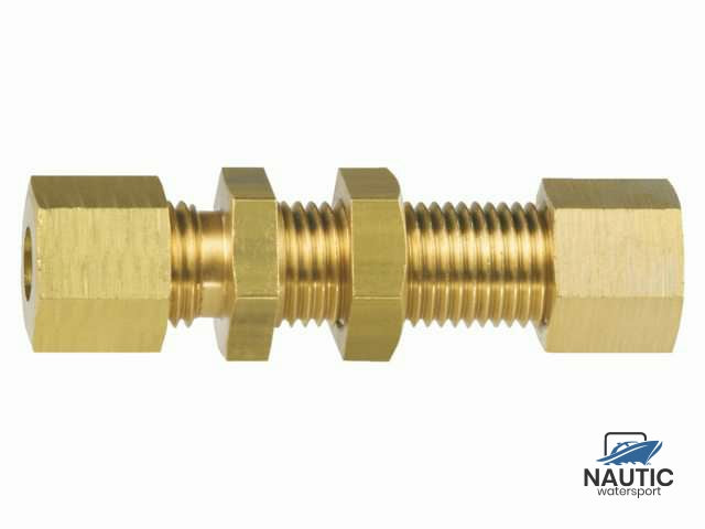 Schotdorvoer messing 8mm knel x 8mm knel