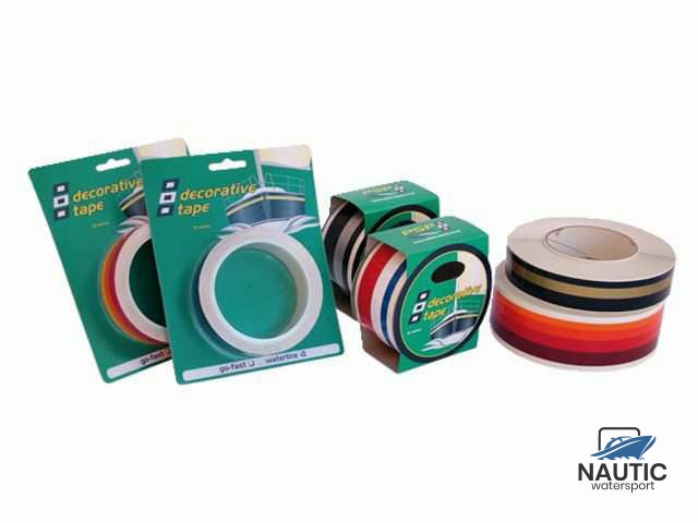 Waterline tape navy-blue-light blue 27mm 10m