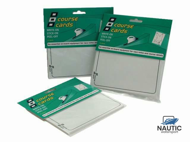 Set mit 15 beschreibbaren Renn- und Streckenkarten