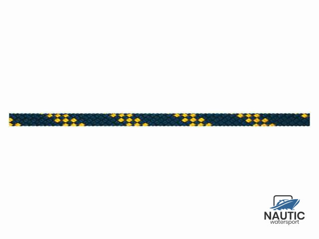 Talamex Handy elastic navy/gold 14mm per meter