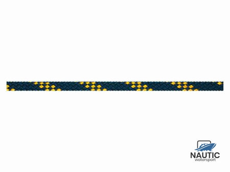 Talamex Handy elastic navy/gold 14mm per meter