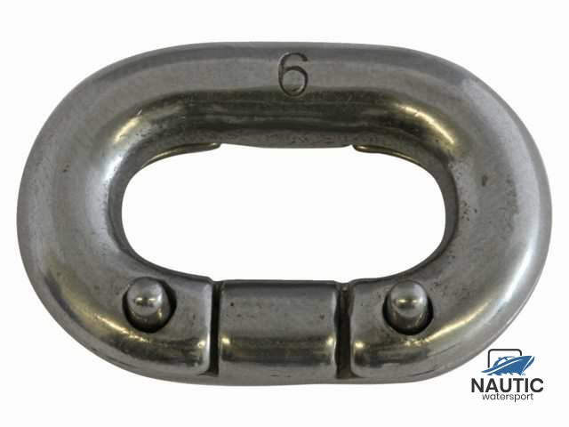 Ketting verbinder rvs 6mm