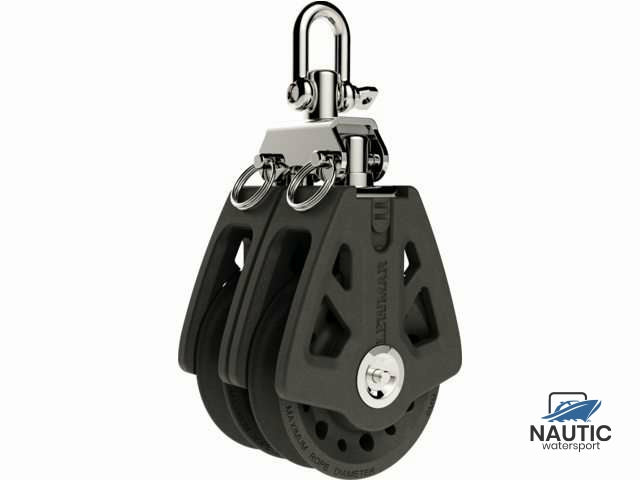 Lewmar 29926002bk synchro blok 60mm double zwart