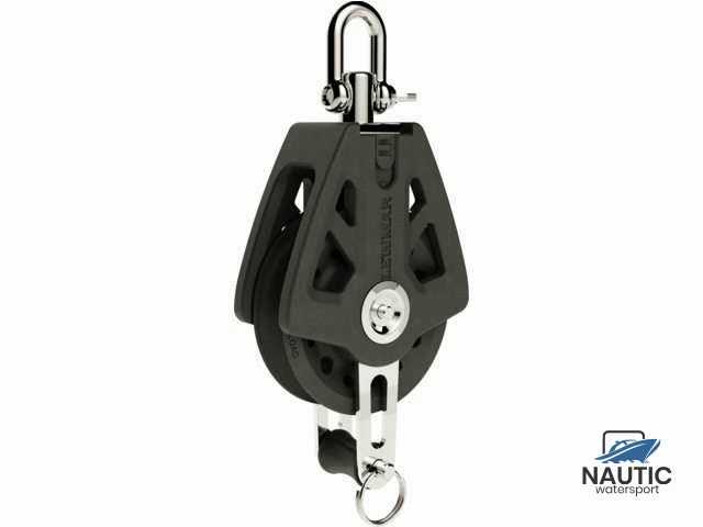 Lewmar 29925004bk synchro blok 50mm single bkt zwart