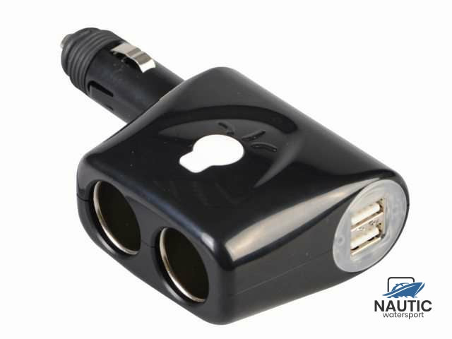 12V adapter 1<2 + 2xusb