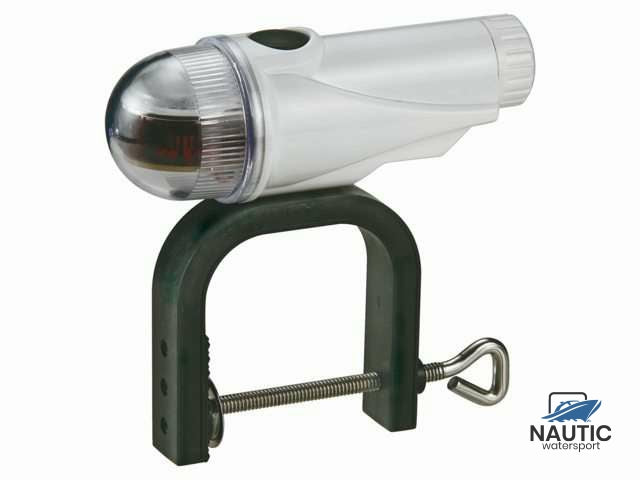 Navigationsleuchte mit zweifarbiger LED-Beleuchtung und Halterung