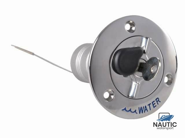 Deck cap stainless steel water with lock 38mm