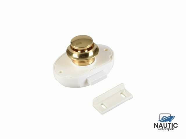 Push button lock white door 13mm