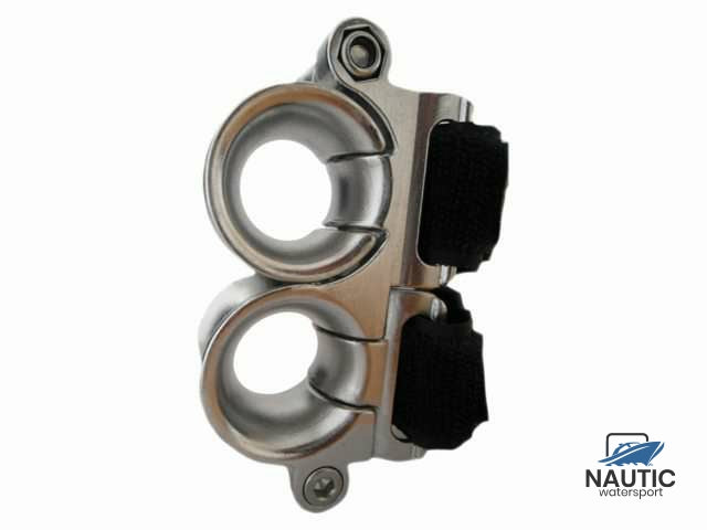 Facnor Twin fairlead (rope hole ø20) for stanchion 28mm