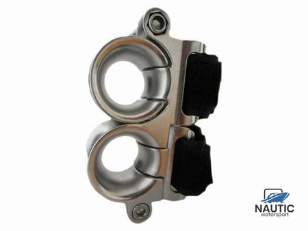 Facnor Twin fairlead (rope hole ø20) for stanchion 28mm