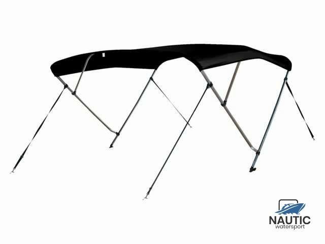 Bimini top deluxe 3 arch 183x216-229x117cm black