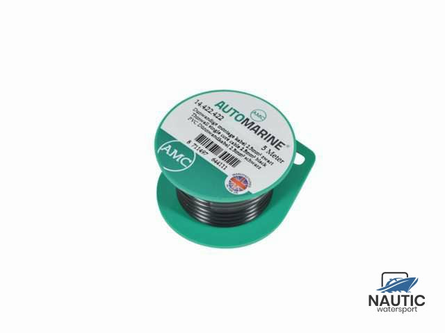 Talamex Dunwandige montage kabel 1.5mm² zwart (10m)