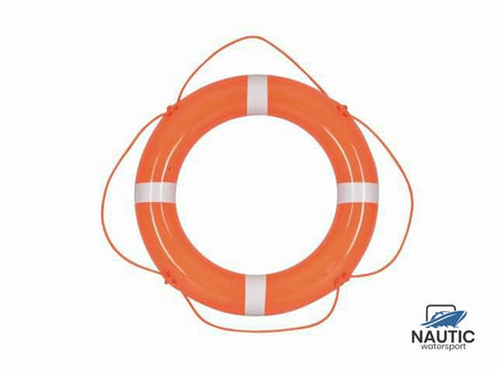 Talamex Reddingsboei pvc oranje 60cm met witte strips en oranje lijn