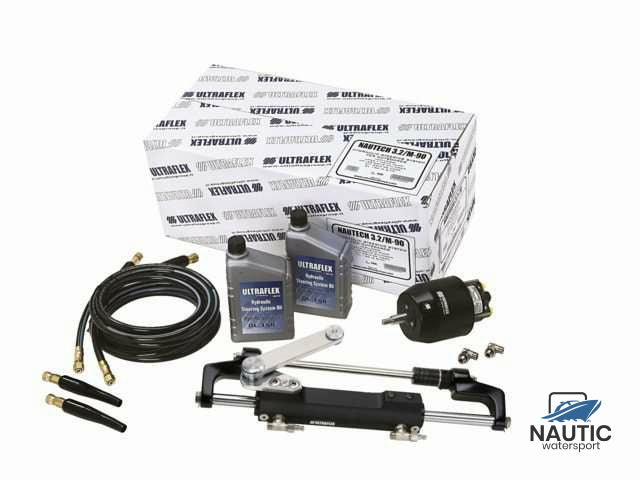 Ultraflex NAUTECH 1.2/M-90 hydraulische set outboard tot 300pk inclusief 9 meter slang(UC128-OBF/2)
