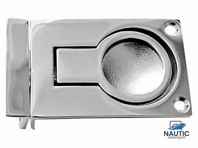 Luikring rvs flush  57x40mm met sluiting