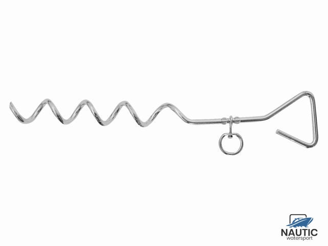 Talamex Grondanker spiraal met oog rvs 420mm